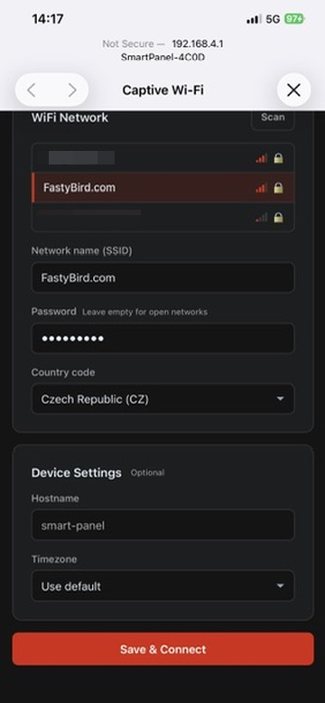Configure device settings